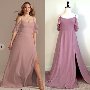 Celebrate DB Studio Blush Pink Long Formal Gown Dress women’s plus size 14